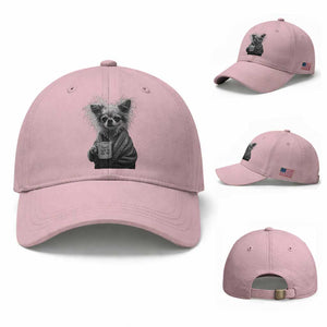Funny Chihuahua Coffee Lover Baseball Cap Do Not Talk To Me Yet TS12 Baseball Cap Universal Fit Light Pink Print Your Wear