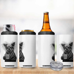 Funny Chihuahua Coffee Lover 4 in 1 Can Cooler Tumbler Do Not Talk To Me Yet TS12 Print Your Wear