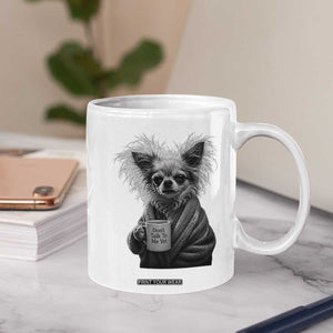 Funny Chihuahua Coffee Lover Coffee Mug Do Not Talk To Me Yet TS12 Print Your Wear