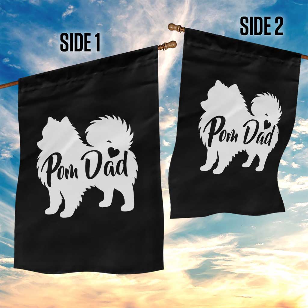 Proud Pomeranian Dad Garden Flag Small Breed Dog Owner Gift TS12 Print Your Wear