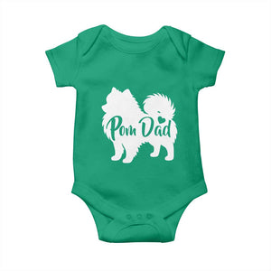 Proud Pomeranian Dad Baby Onesie Small Breed Dog Owner Gift TS12 Irish Green Print Your Wear