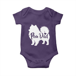 Proud Pomeranian Dad Baby Onesie Small Breed Dog Owner Gift TS12 Purple Print Your Wear