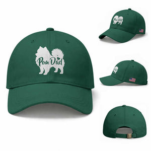 Proud Pomeranian Dad Baseball Cap Small Breed Dog Owner Gift TS12 Baseball Cap Universal Fit Irish Green Print Your Wear