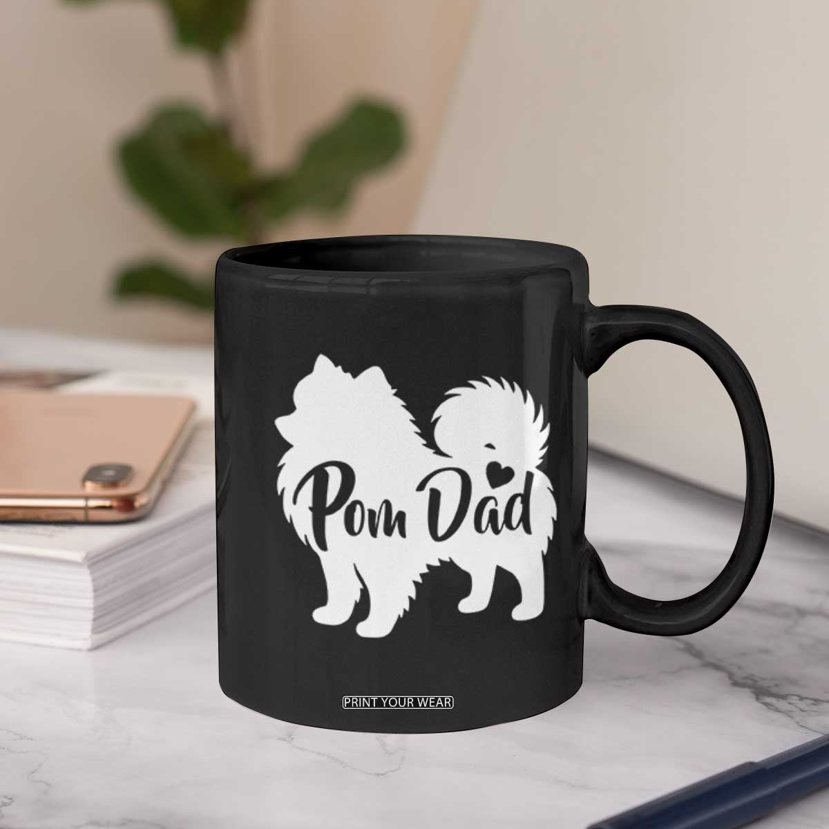 Proud Pomeranian Dad Coffee Mug Small Breed Dog Owner Gift TS12 Print Your Wear