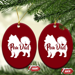 Proud Pomeranian Dad Ceramic Ornament Small Breed Dog Owner Gift TS12 Print Your Wear