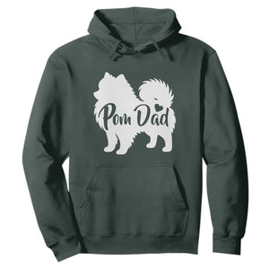 Proud Pomeranian Dad Hoodie Small Breed Dog Owner Gift TS12 Dark Forest Green Print Your Wear