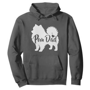 Proud Pomeranian Dad Hoodie Small Breed Dog Owner Gift TS12 Dark Heather Print Your Wear
