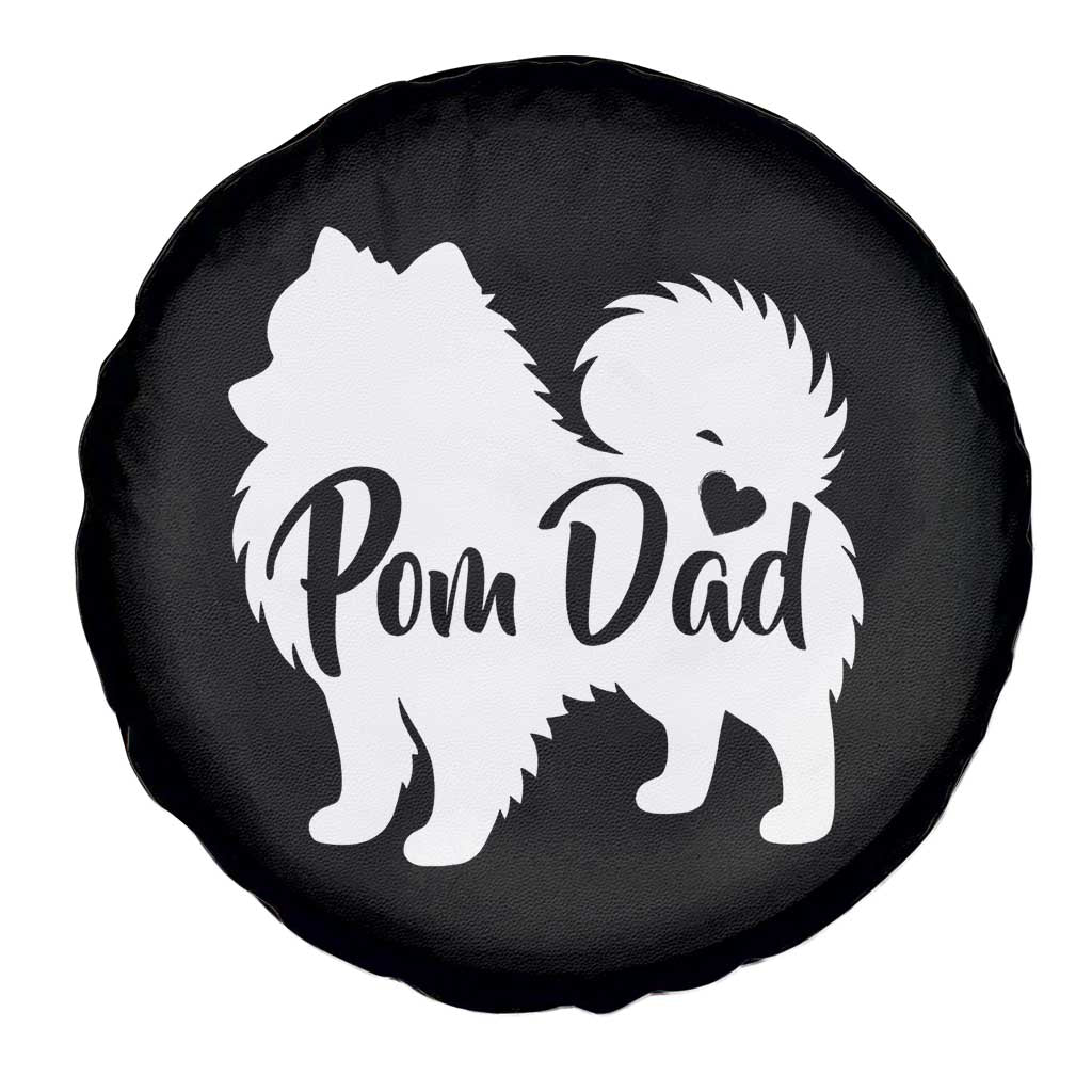 Proud Pomeranian Dad Spare Tire Cover Small Breed Dog Owner Gift TS12 Print Your Wear