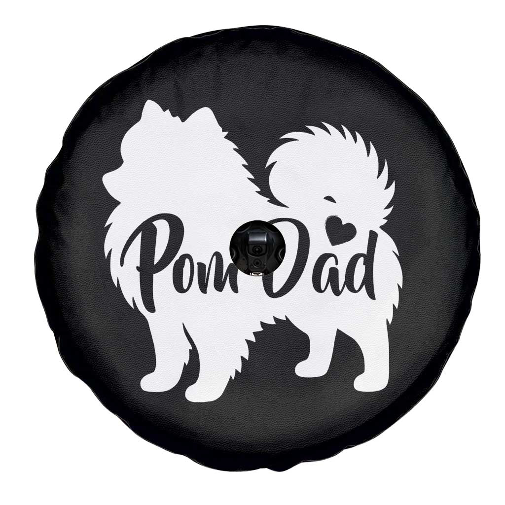 Proud Pomeranian Dad Spare Tire Cover Small Breed Dog Owner Gift TS12 Print Your Wear