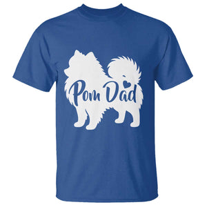Proud Pomeranian Dad T Shirt Small Breed Dog Owner Gift TS12 Royal Blue Print Your Wear
