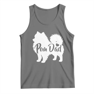 Proud Pomeranian Dad Tank Top Small Breed Dog Owner Gift TS12 Black Heather Print Your Wear