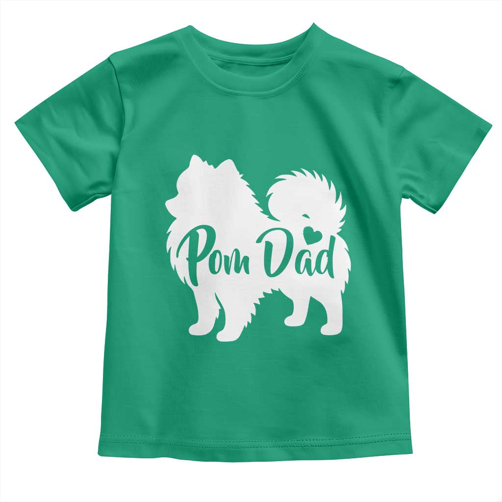 Proud Pomeranian Dad Toddler T Shirt Small Breed Dog Owner Gift TS12 Irish Green Print Your Wear