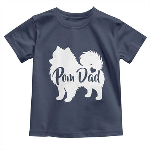 Proud Pomeranian Dad Toddler T Shirt Small Breed Dog Owner Gift TS12 Navy Print Your Wear