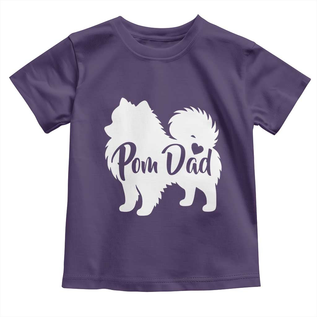 Proud Pomeranian Dad Toddler T Shirt Small Breed Dog Owner Gift TS12 Purple Print Your Wear