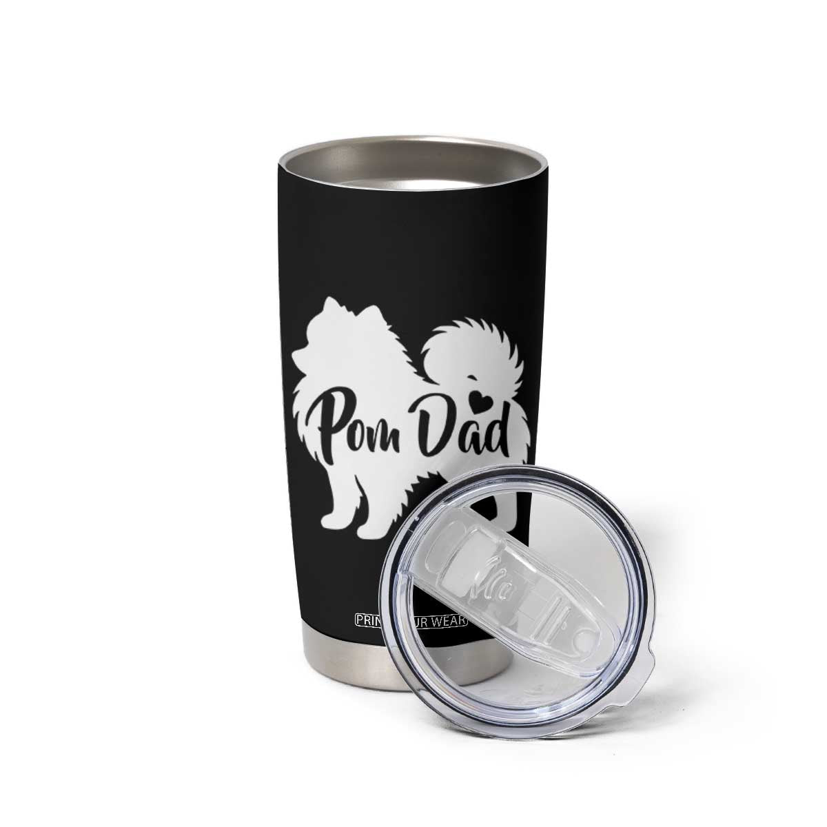 Proud Pomeranian Dad Tumbler Cup Small Breed Dog Owner Gift TS12 Print Your Wear