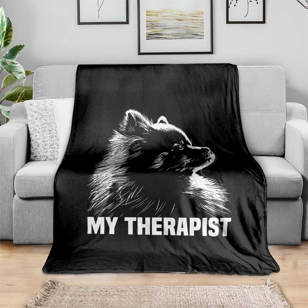 My Therapist Is A Pomeranian Throw Blanket Dog Lover Gift Idea TS12 Print Your Wear