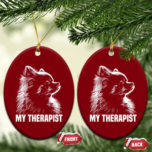 My Therapist Is A Pomeranian Ceramic Ornament Dog Lover Gift Idea TS12 Print Your Wear