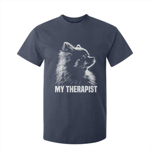 My Therapist Is A Pomeranian T Shirt For Kid Dog Lover Gift Idea TS12 Navy Print Your Wear