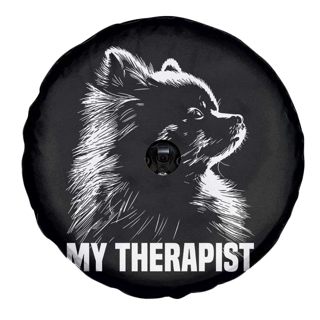 My Therapist Is A Pomeranian Spare Tire Cover Dog Lover Gift Idea TS12 Print Your Wear