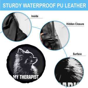 My Therapist Is A Pomeranian Spare Tire Cover Dog Lover Gift Idea TS12 Print Your Wear