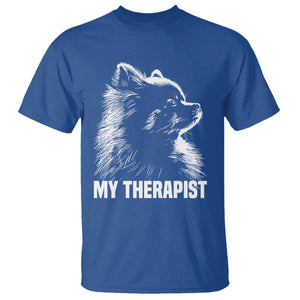 My Therapist Is A Pomeranian T Shirt Dog Lover Gift Idea TS12 Royal Blue Print Your Wear