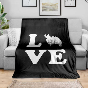 Love Pomeranian Throw Blanket Cute Pom Dog Lover Gift TS12 Print Your Wear