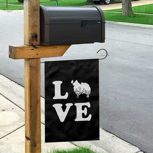 Love Pomeranian Garden Flag Cute Pom Dog Lover Gift TS12 Print Your Wear