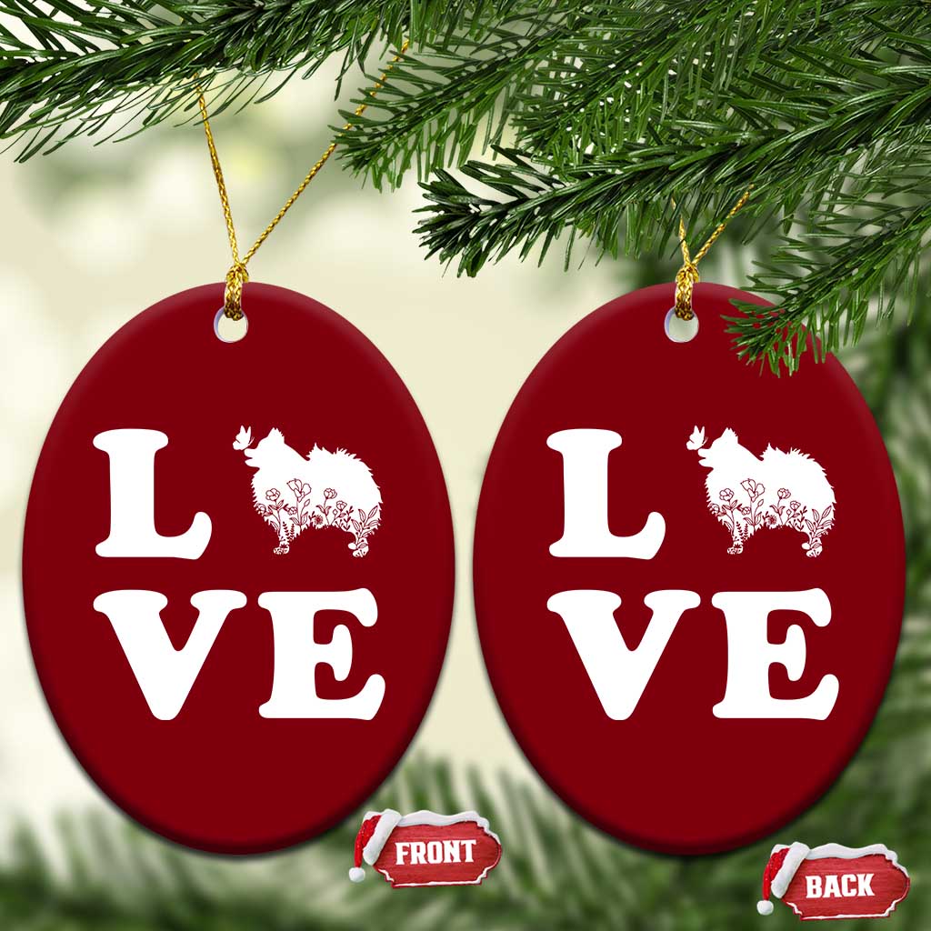 Love Pomeranian Ceramic Ornament Cute Pom Dog Lover Gift TS12 Print Your Wear