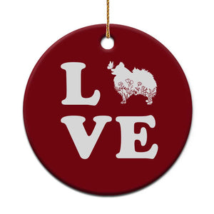 Love Pomeranian Ceramic Ornament Cute Pom Dog Lover Gift TS12 1pc Red Print Your Wear