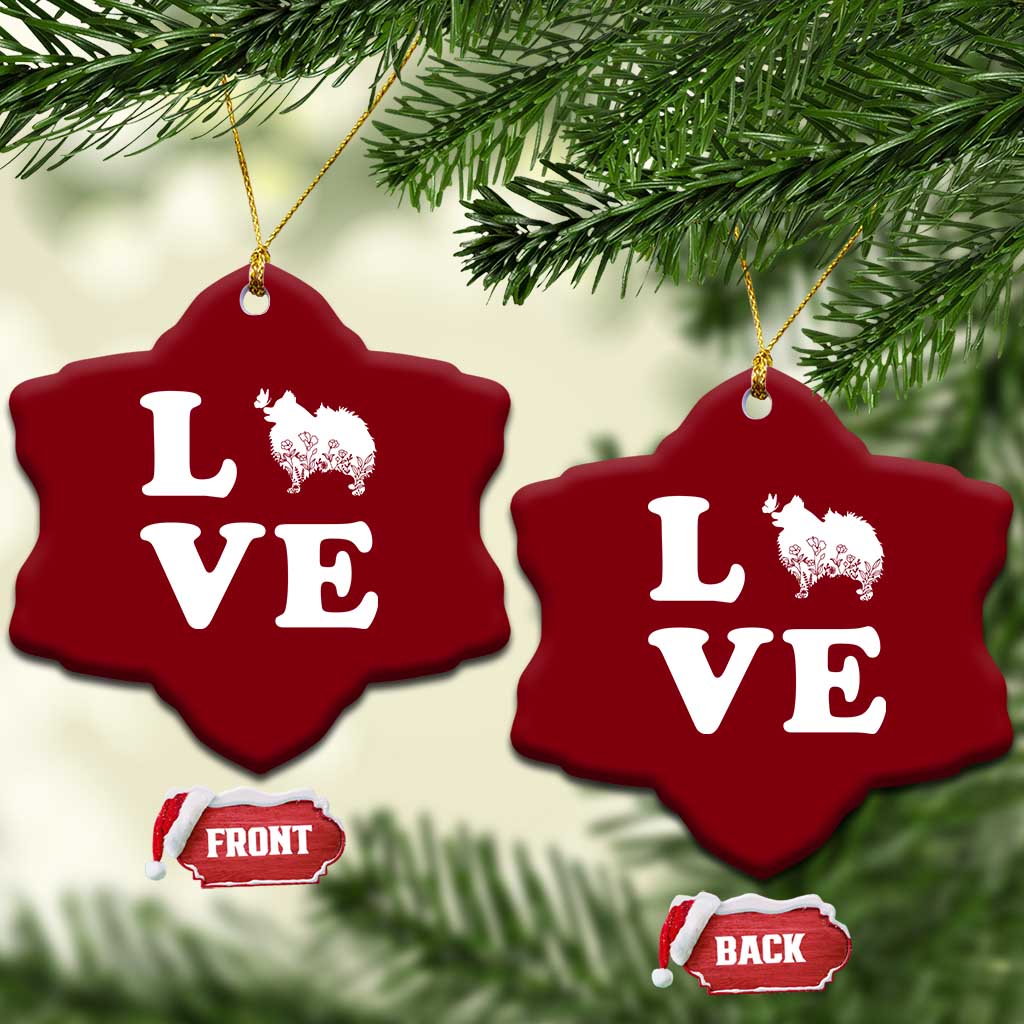 Love Pomeranian Ceramic Ornament Cute Pom Dog Lover Gift TS12 Print Your Wear