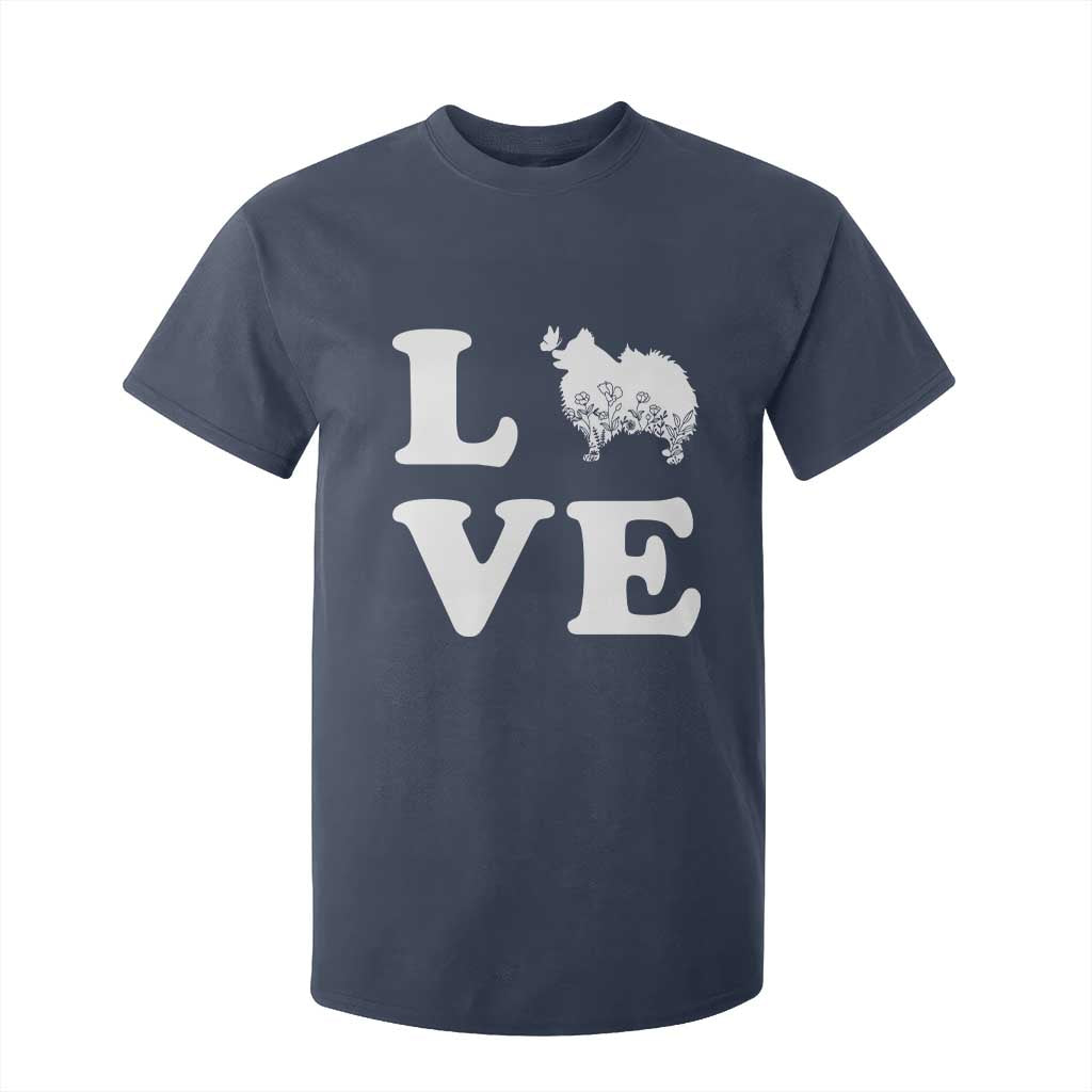 Love Pomeranian T Shirt For Kid Cute Pom Dog Lover Gift TS12 Navy Print Your Wear