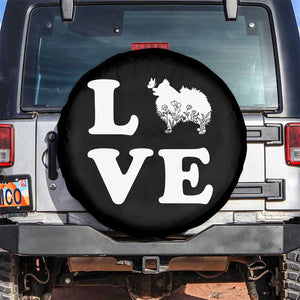 Love Pomeranian Spare Tire Cover Cute Pom Dog Lover Gift TS12 No hole Black Print Your Wear