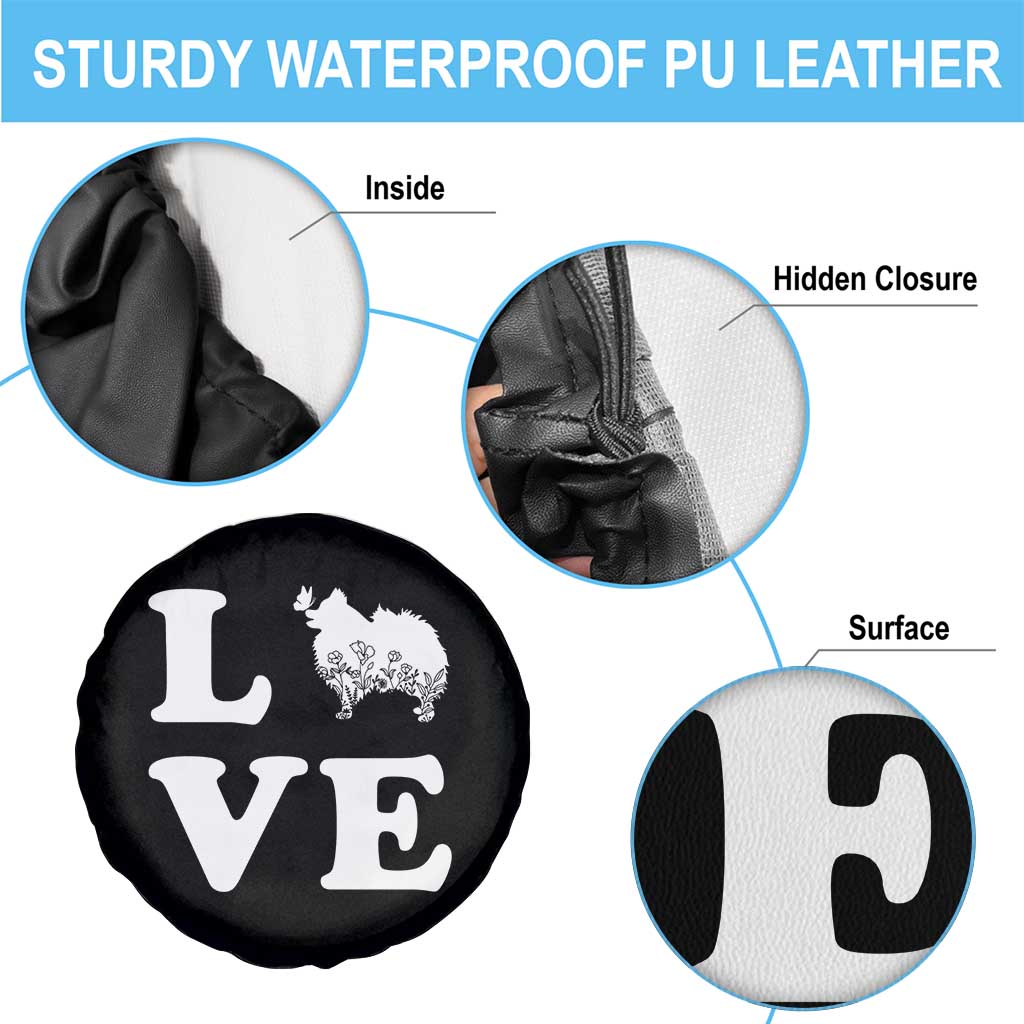 Love Pomeranian Spare Tire Cover Cute Pom Dog Lover Gift TS12 Print Your Wear