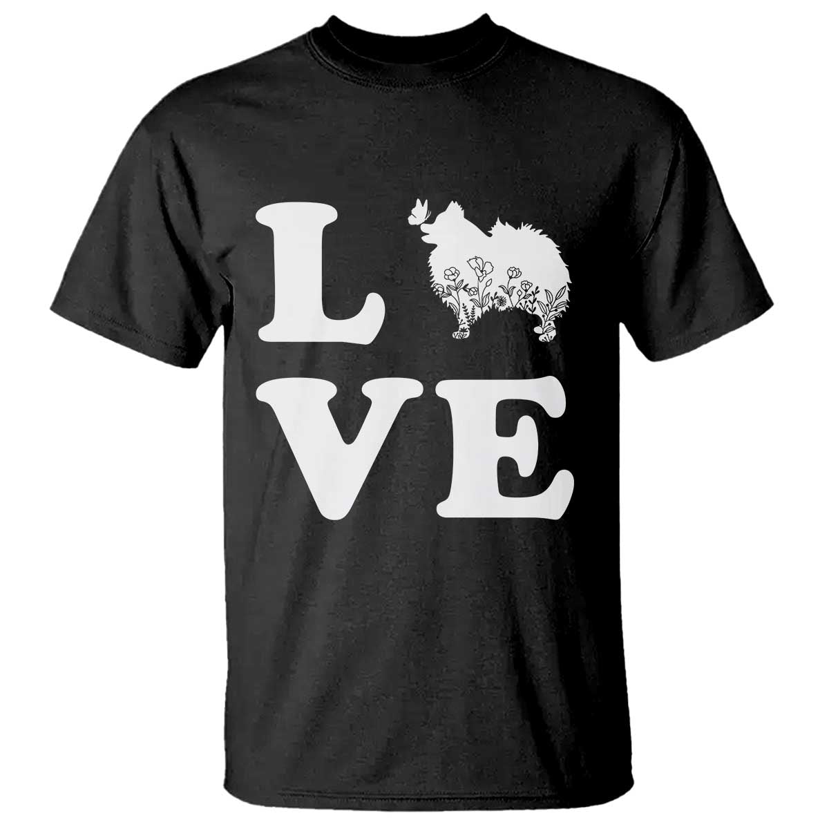 Love Pomeranian T Shirt Cute Pom Dog Lover Gift TS12 Black Print Your Wear
