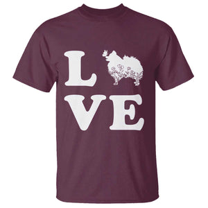 Love Pomeranian T Shirt Cute Pom Dog Lover Gift TS12 Maroon Print Your Wear