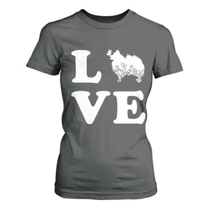 Love Pomeranian T Shirt For Women Cute Pom Dog Lover Gift TS12 Dark Heather Print Your Wear