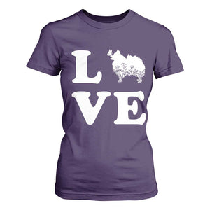Love Pomeranian T Shirt For Women Cute Pom Dog Lover Gift TS12 Purple Print Your Wear