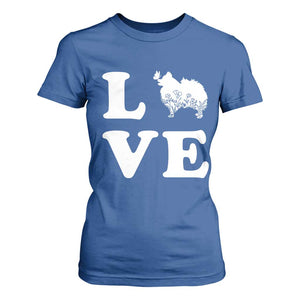 Love Pomeranian T Shirt For Women Cute Pom Dog Lover Gift TS12 Royal Blue Print Your Wear