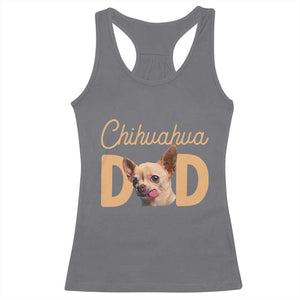 Proud Chihuahua Dad Racerback Tank Top Ankle Biter Dog Lover TS12 Charcoal Print Your Wear