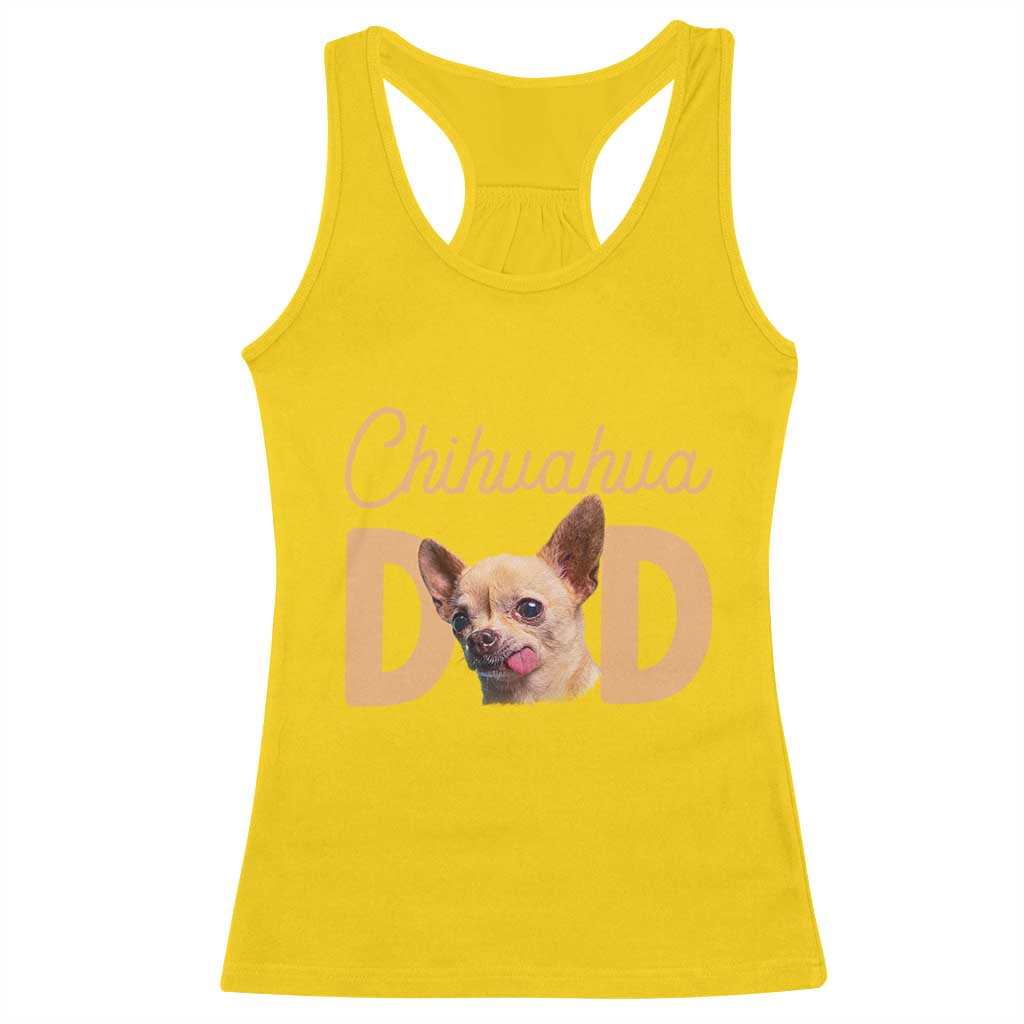 Proud Chihuahua Dad Racerback Tank Top Ankle Biter Dog Lover TS12 Daisy Print Your Wear