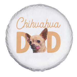 Proud Chihuahua Dad Spare Tire Cover Ankle Biter Dog Lover TS12 Print Your Wear
