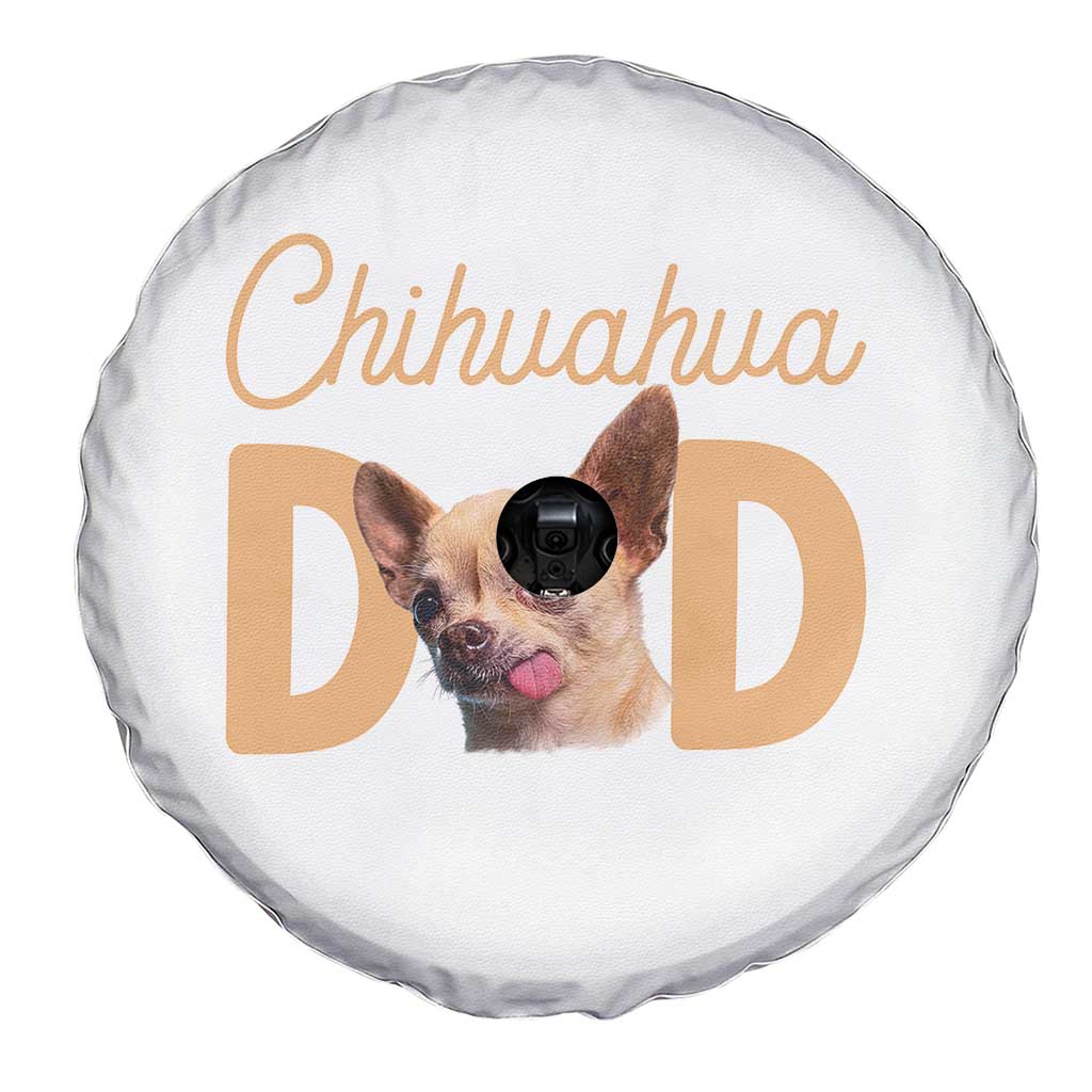 Proud Chihuahua Dad Spare Tire Cover Ankle Biter Dog Lover TS12 Print Your Wear