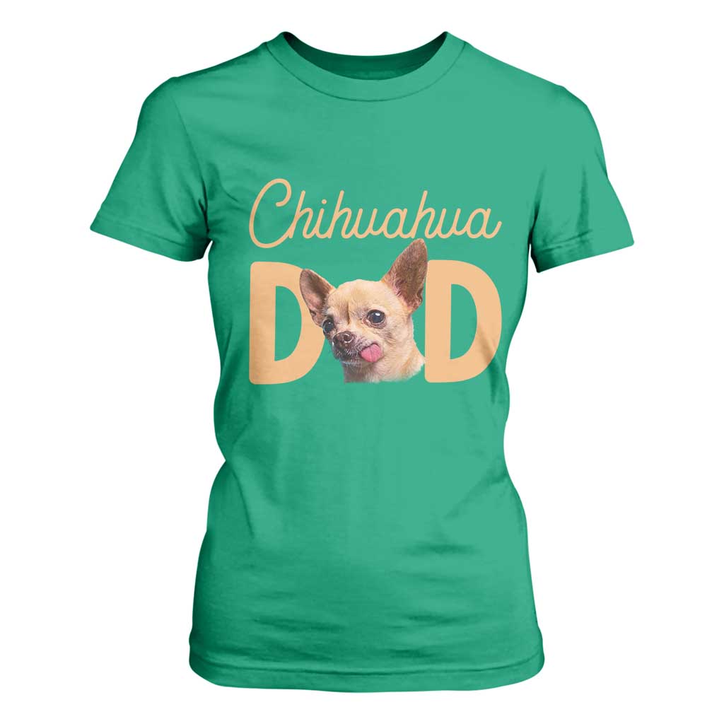 Proud Chihuahua Dad T Shirt For Women Ankle Biter Dog Lover TS12 Irish Green Print Your Wear
