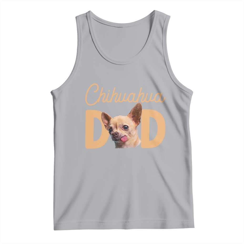 Proud Chihuahua Dad Tank Top Ankle Biter Dog Lover TS12 Athletic Heather Print Your Wear
