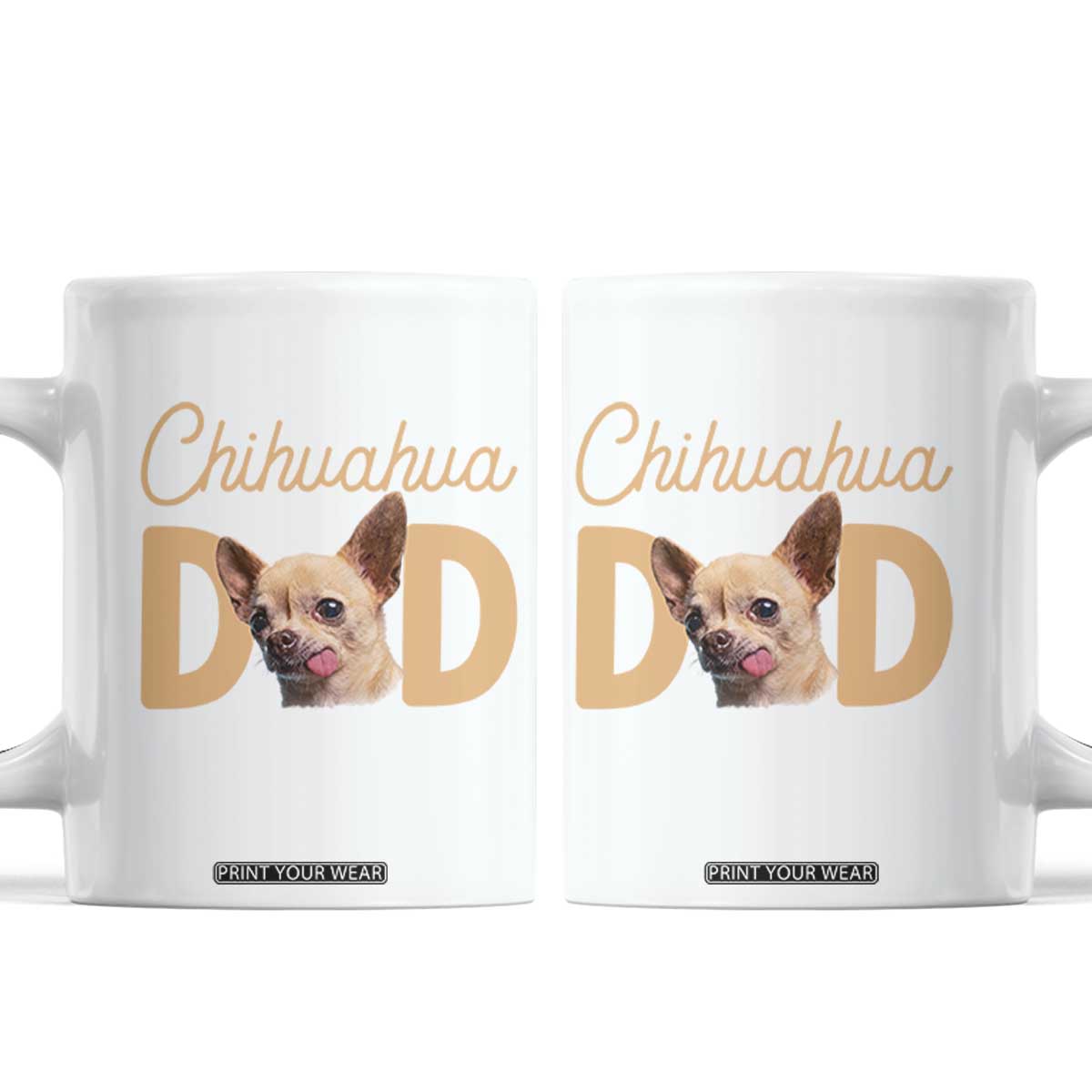 Proud Chihuahua Dad Coffee Mug Ankle Biter Dog Lover TS12 White Print Your Wear