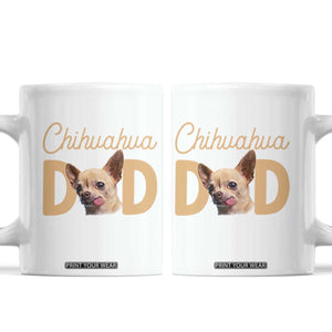 Proud Chihuahua Dad Coffee Mug Ankle Biter Dog Lover TS12 White Print Your Wear