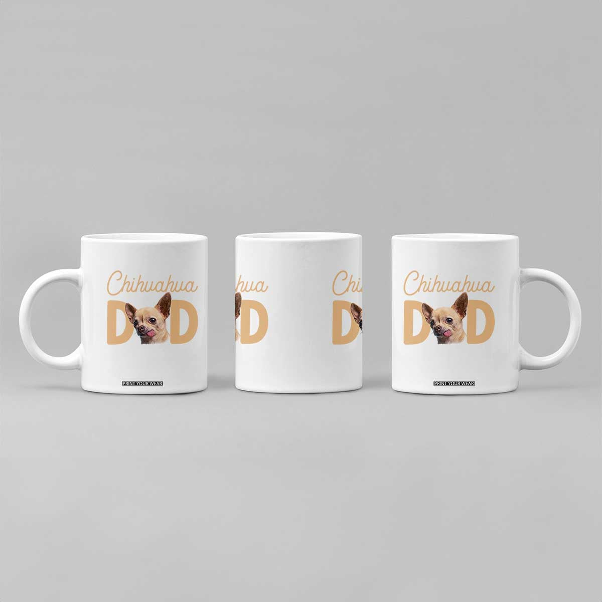 Proud Chihuahua Dad Coffee Mug Ankle Biter Dog Lover TS12 Print Your Wear