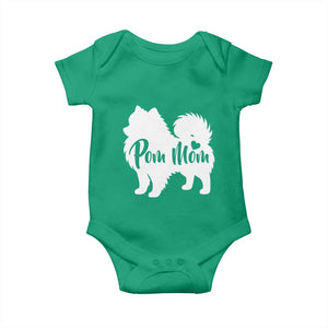 Proud Pom Mom Baby Onesie Pomeranian Dog Lover Gift TS12 Irish Green Print Your Wear