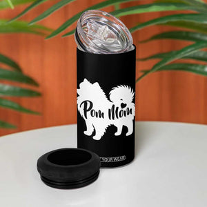 Proud Pom Mom 4 in 1 Can Cooler Tumbler Pomeranian Dog Lover Gift TS12 Print Your Wear
