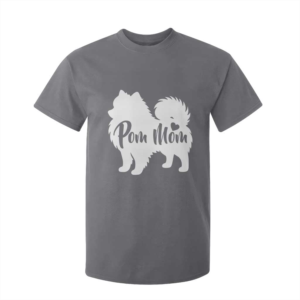 Proud Pom Mom T Shirt For Kid Pomeranian Dog Lover Gift TS12 Charcoal Print Your Wear